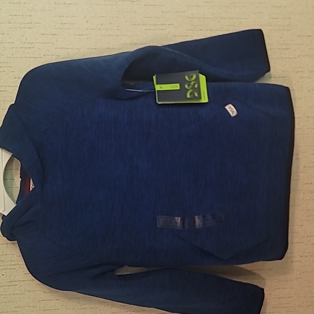 DSG DICKS SPORTING GOODS BOY'S EVERYDAY FLEECE HOODIE: NAVY/BLACK MARLED: NWT:XS